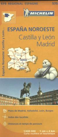 MICHELIN WEGENKAART 575 SPANJE NOORDWEST - CASTILLA Y LEON,
