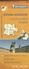 MICHELIN WEGENKAART 575 SPANJE NOORDWEST - CASTILLA Y LEON,