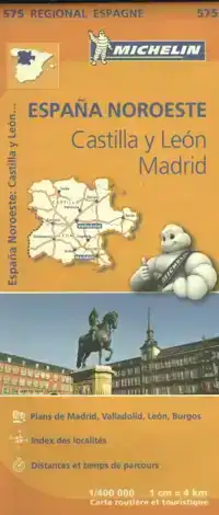 MICHELIN WEGENKAART 575 SPANJE NOORDWEST - CASTILLA Y LEON,