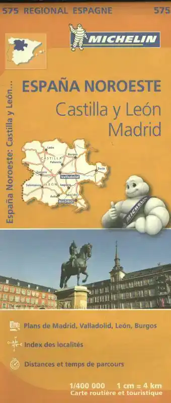 MICHELIN WEGENKAART 575 SPANJE NOORDWEST - CASTILLA Y LEON,