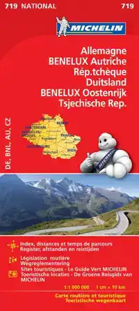 MICHELIN WEGENKAART 719 DUITS/OOST/TSJECH/BENELUX