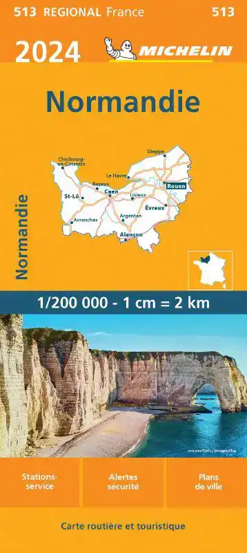 MICHELIN WEGENKAART 513 NORMANDIE