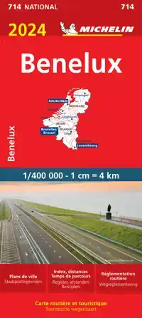 MICHELIN WEGENKAART 714 BENELUX 2024