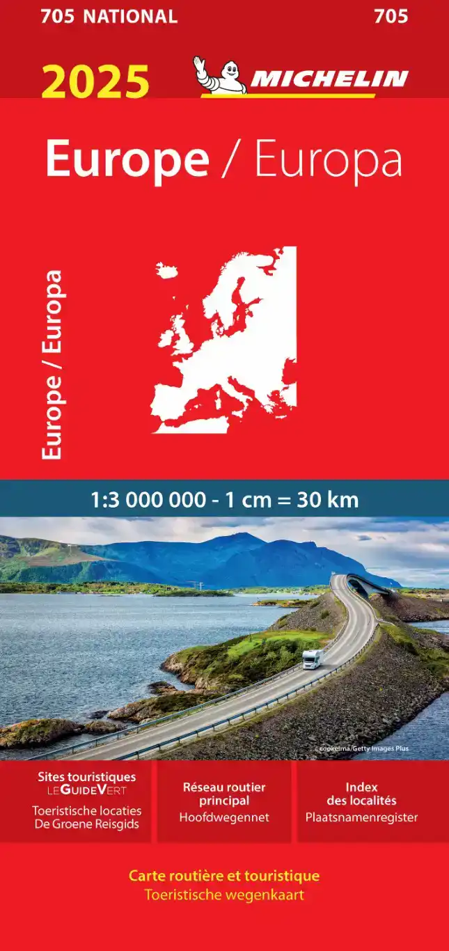 MICHELIN WEGENKAART 705 EUROPA 2024