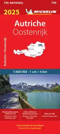 MICHELIN WEGENKAART 730 OOSTENRIJK 2025