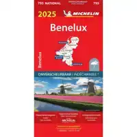 MICHELIN WEGENKAART 795 BENELUX 2025 SCHEURVAST