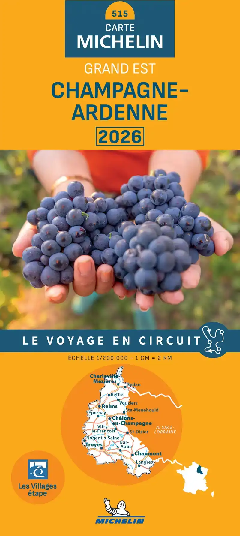 MICHELIN WEGENKAART 515 CHAMPAGNE-ARDENNEN 2026