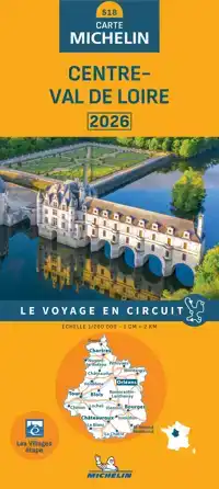 MICHELIN WEGENKAART 518 CENTRE-VAL DE LOIRE 2026