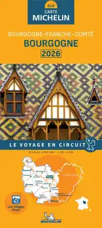 MICHELIN WEGENKAART 519 BOURGOGNE 2026