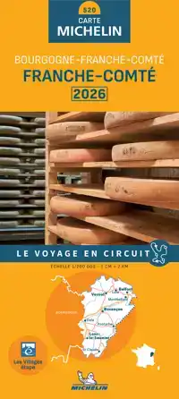 MICHELIN WEGENKAART 520 FRANCHE-COMTE 2026