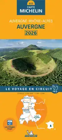 MICHELIN WEGENKAART 522 AUVERGNE 2026