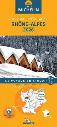 MICHELIN WEGENKAART 523 RHONE-ALPES 2026