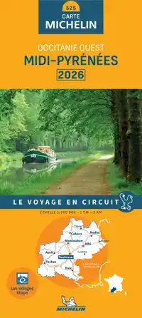 MICHELIN WEGENKAART 525 MIDI-PYRENEES 2026