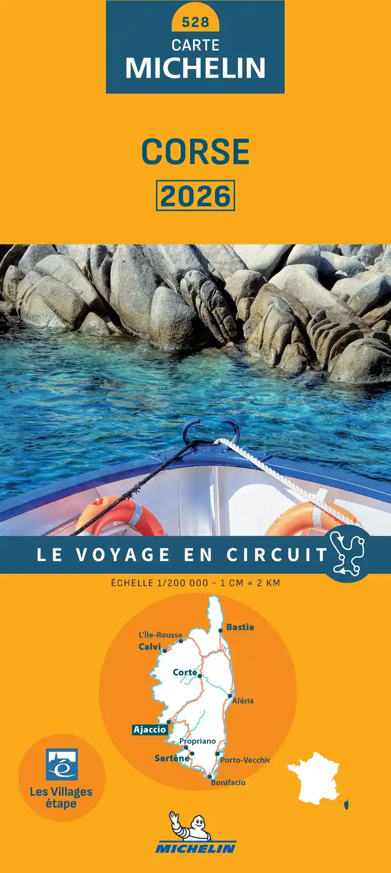 MICHELIN WEGENKAART 528 CORSE / CORSICA 2026