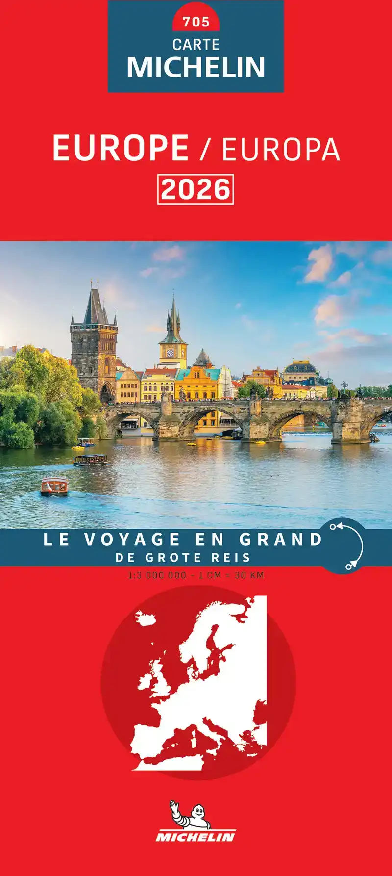 MICHELIN WEGENKAART 705 EUROPA 2026