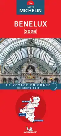 MICHELIN WEGENKAART 714 BENELUX 2026