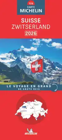 MICHELIN WEGENKAART 729 ZWITSERLAND 2026