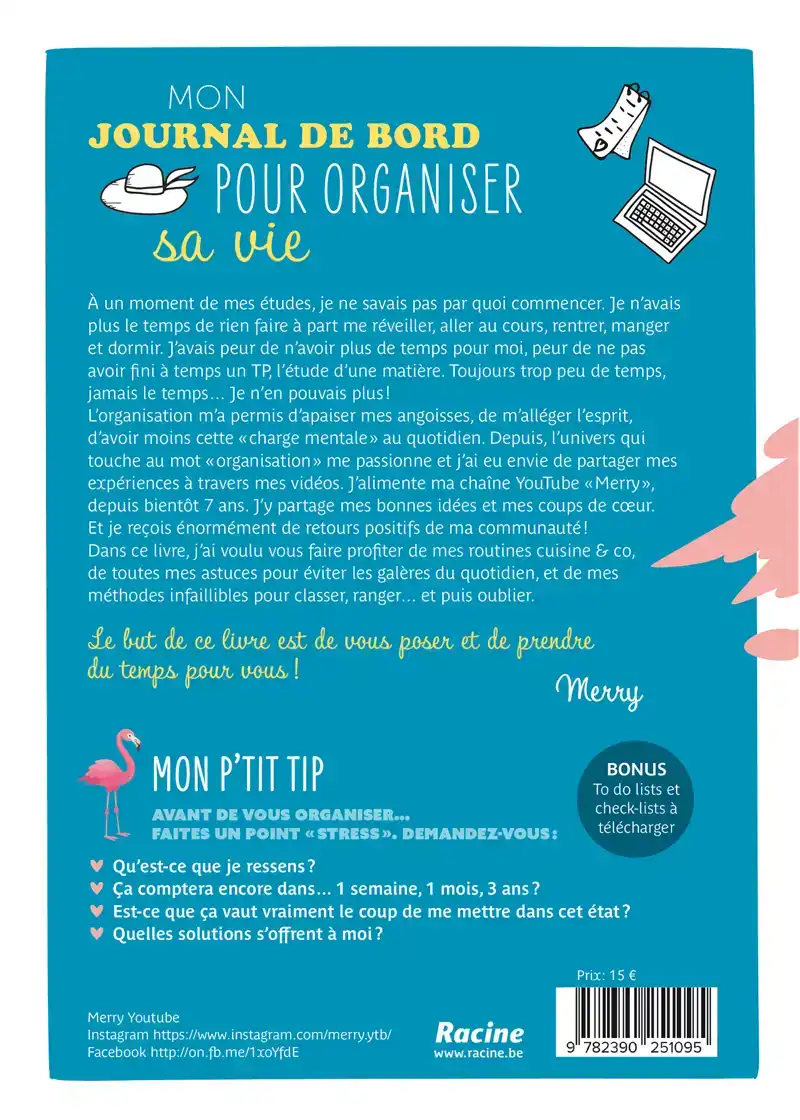 MON JOURNAL DE BORD POUR ORGANISER SA VIE