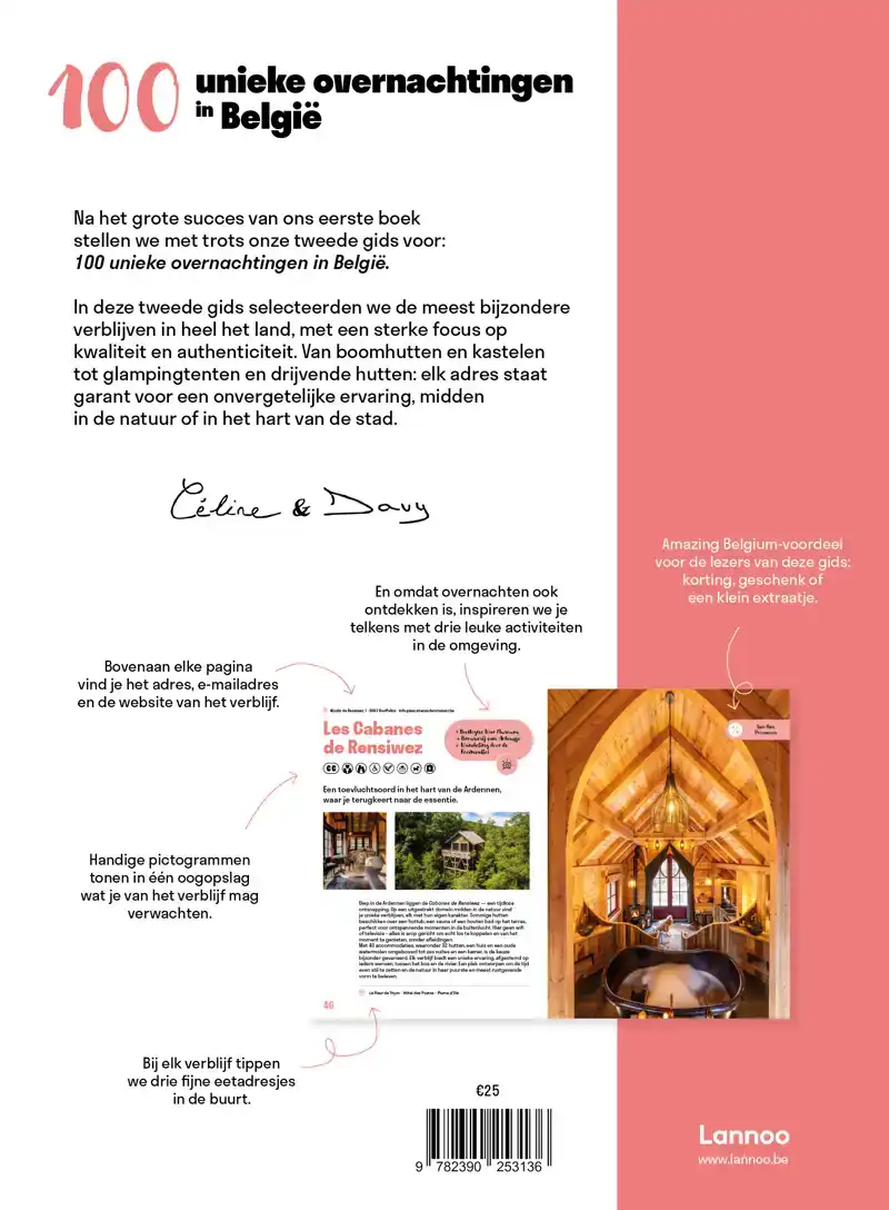 AMAZING BELGIUM. 100 UNIEKE OVERNACHTINGEN IN BELGIE