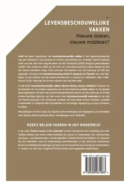 LEVENSBESCHOUWELIJKE VAKKEN