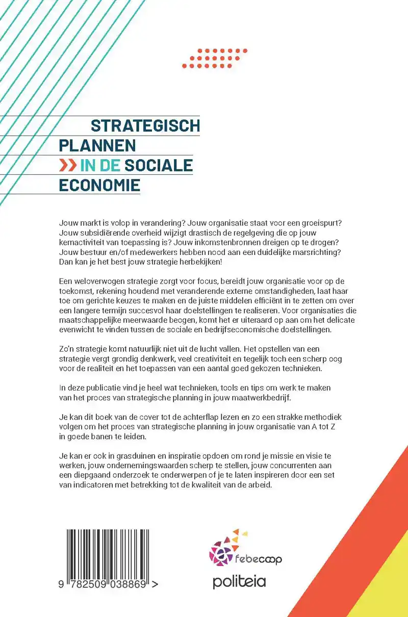 STRATEGISCH PLANNEN IN DE SOCIALE ECONOMIE