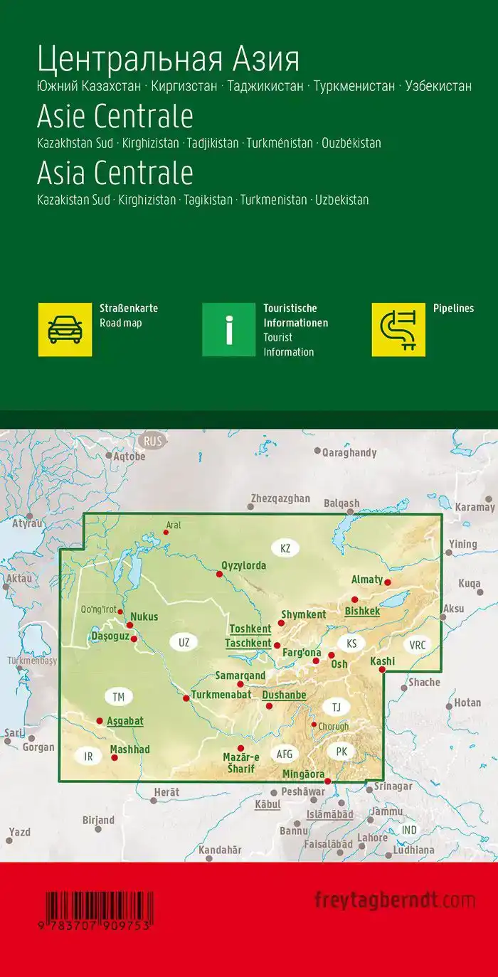 F&B CENTRAAL-AZIE - ZUID-KAZACHSTAN, KIRGIZIE, TADZJIKISTAN,