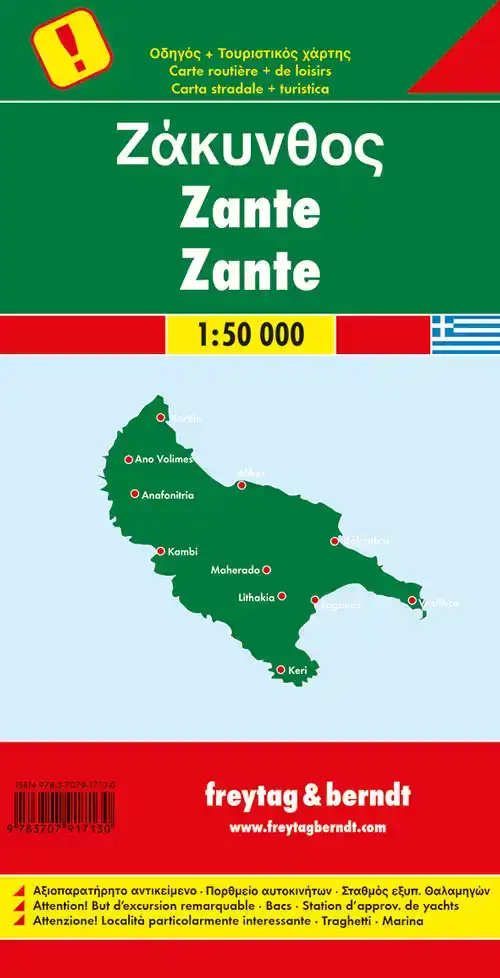 F&B WEGENKAART ZAKYNTHOS