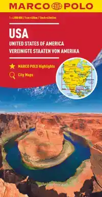 MARCO POLO WEGENKAART U.S.A. - VERENIGDE STATEN