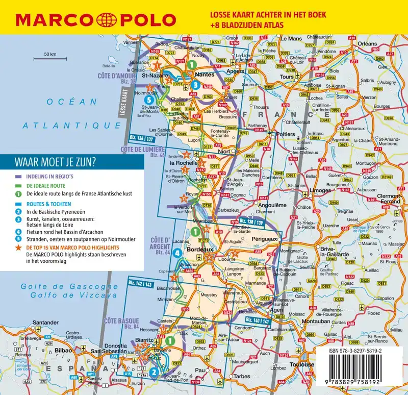 MARCO POLO NL REISGIDS FRANSE ATLANTISCHE KUST