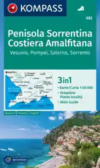 KOMPASS WANDERKARTE 682 PENISOLA SORRENTINA, COSTIERA AMALFI