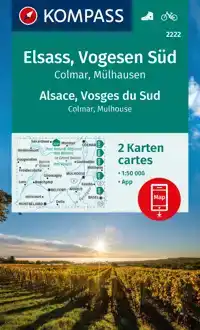 KOMPASS WK2222 ELSASS, VOGESEN SUD, ELZAS, VOGEZEN ZUID