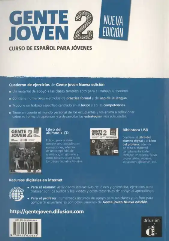 GENTE JOVEN 2 - CUADERNO DE EJERCICIOS