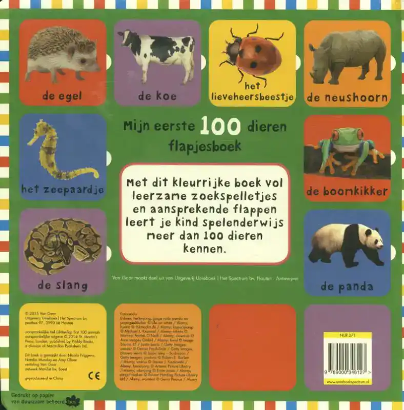 MIJN EERSTE 100 DIEREN FLAPJESBOEK