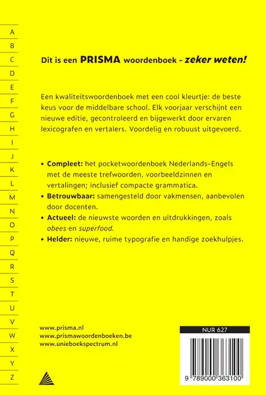 PRISMA WOORDENBOEK NEDERLANDS-ENGELS