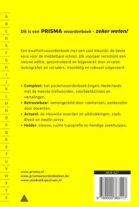 PRISMA WOORDENBOEK ENGELS-NEDERLANDS