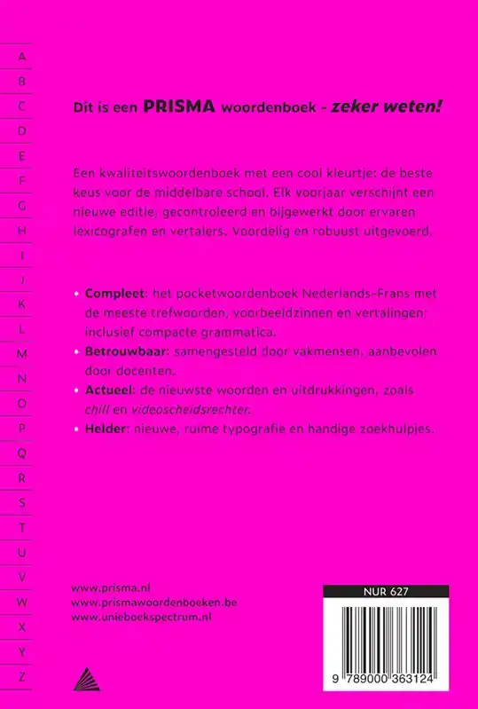 PRISMA WOORDENBOEK NEDERLANDS-FRANS