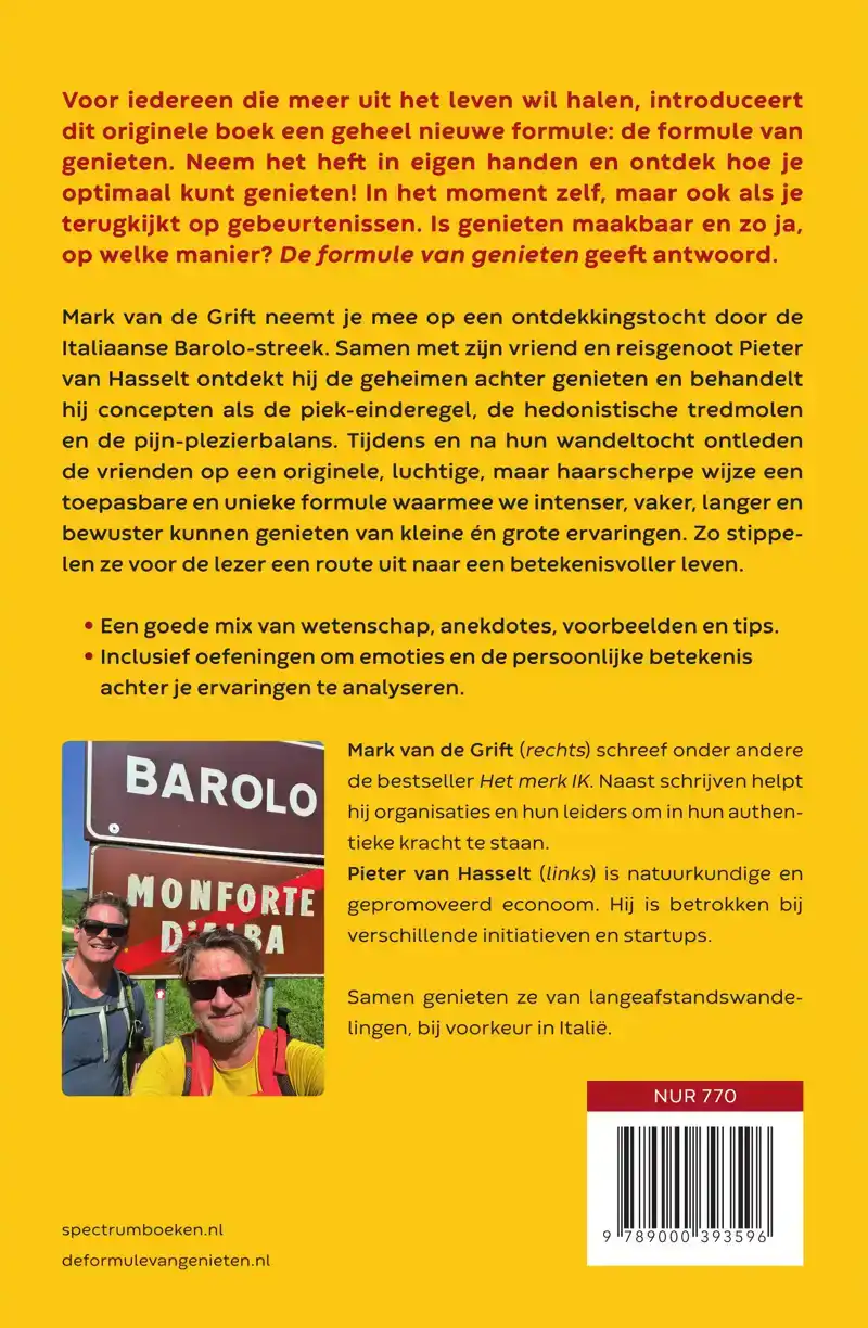 DE FORMULE VAN GENIETEN