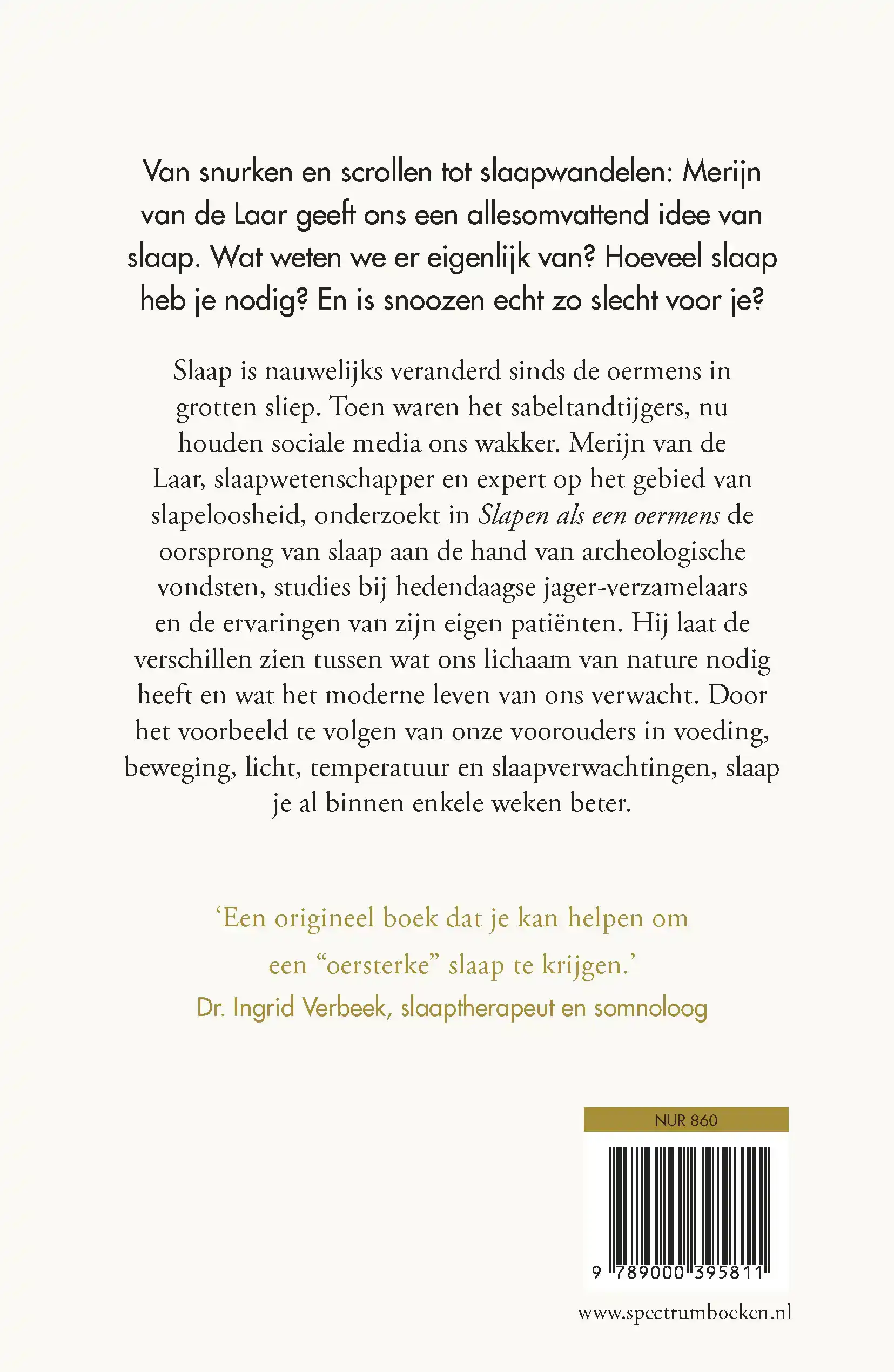 SLAPEN ALS EEN OERMENS