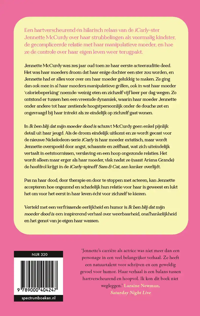 IK BEN BLIJ DAT MIJN MOEDER DOOD IS