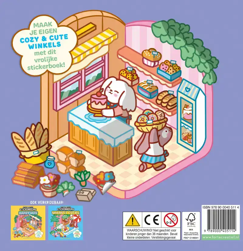 COZY & CUTE STICKERROOMS - COMFY WINKELS