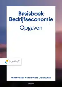 BASISBOEK BEDRIJFSECONOMIE, OPGAVEN