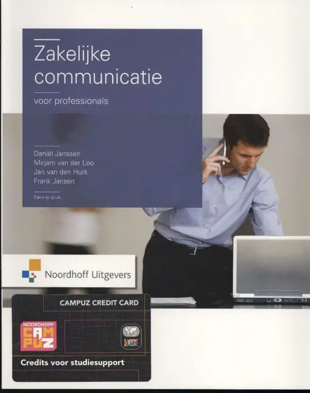 ZAKELIJKE COMMUNICATIE VOOR PROFESSIONALS