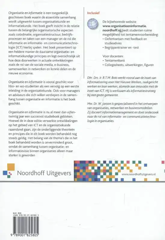 ORGANISATIE EN INFORMATIE