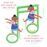 DAAR ZAT EEN AAPJE OP EEN STOKJE