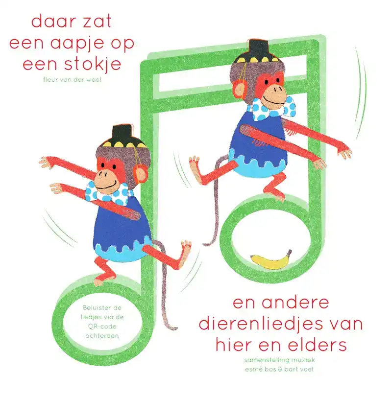 DAAR ZAT EEN AAPJE OP EEN STOKJE