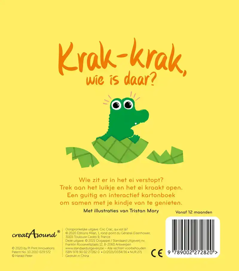 KRAK-KRAK WIE IS DAAR ?