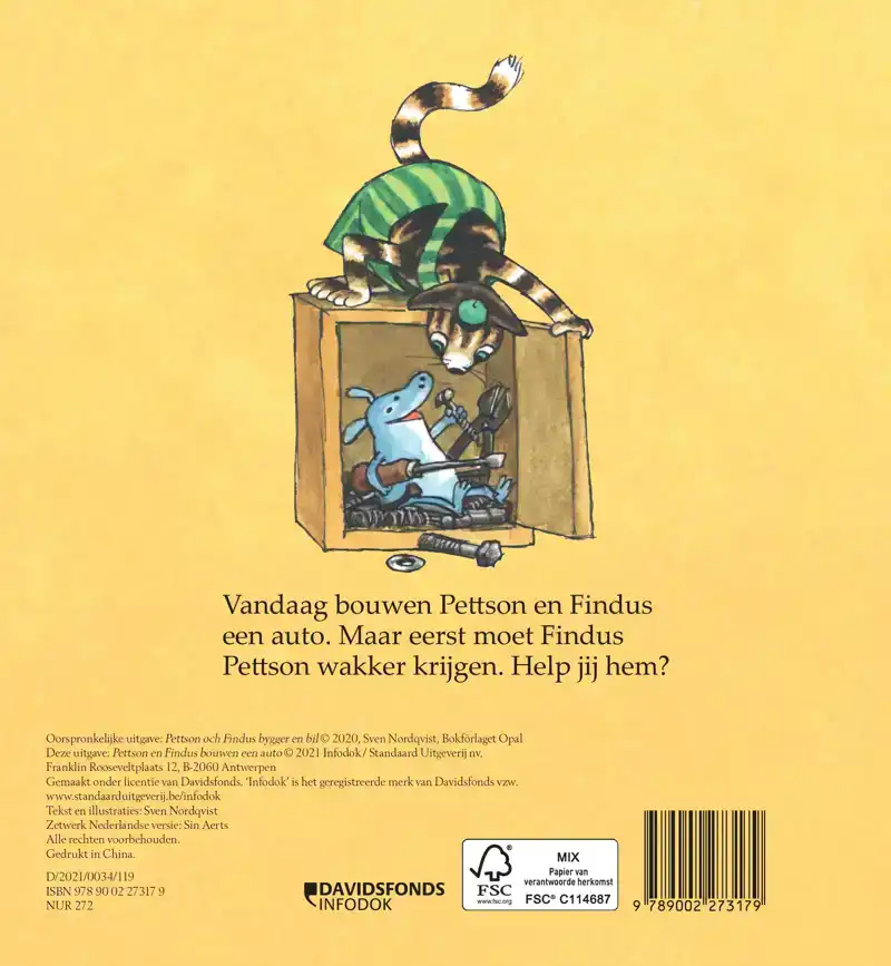 PETTSON EN FINDUS BOUWEN EEN AUTO