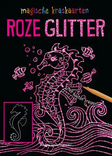 MAGISCHE KRASKAARTEN: ROZE GLITTER