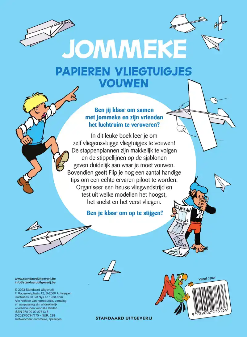 PAPIEREN VLIEGTUIGJES VOUWEN MET JOMMEKE