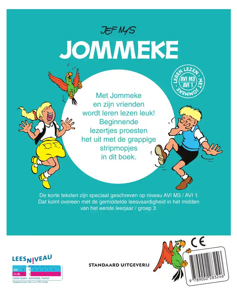 JOMMEKE EERSTE STRIPMOPJES OM ZELF TE LEZEN (AVI M3)